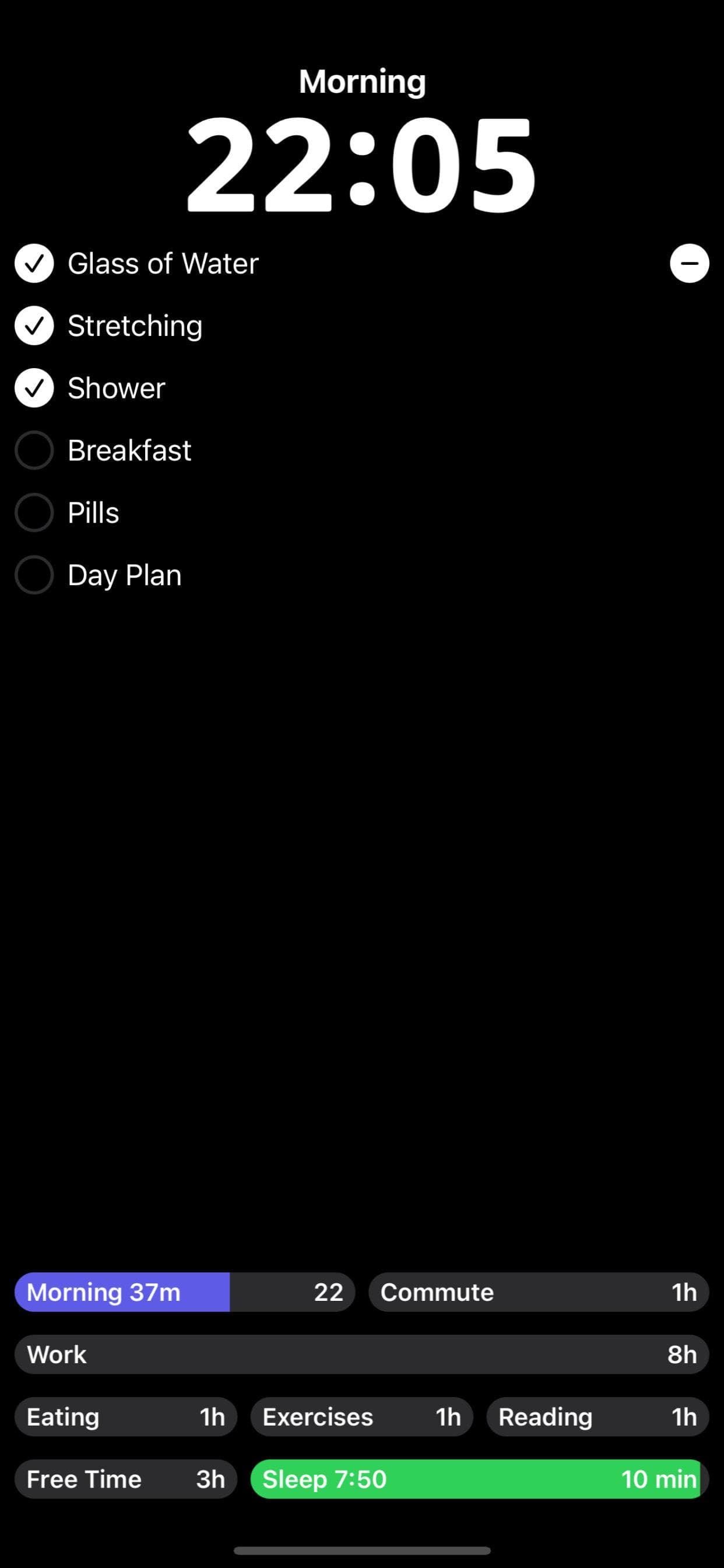 Скриншот 2 — Productivity System - timeto.me