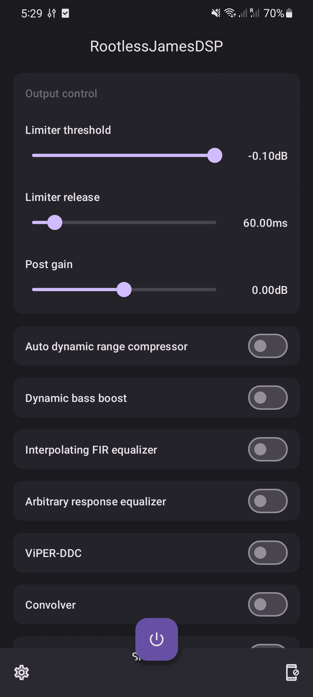 Скриншот 1 — RootlessJamesDSP