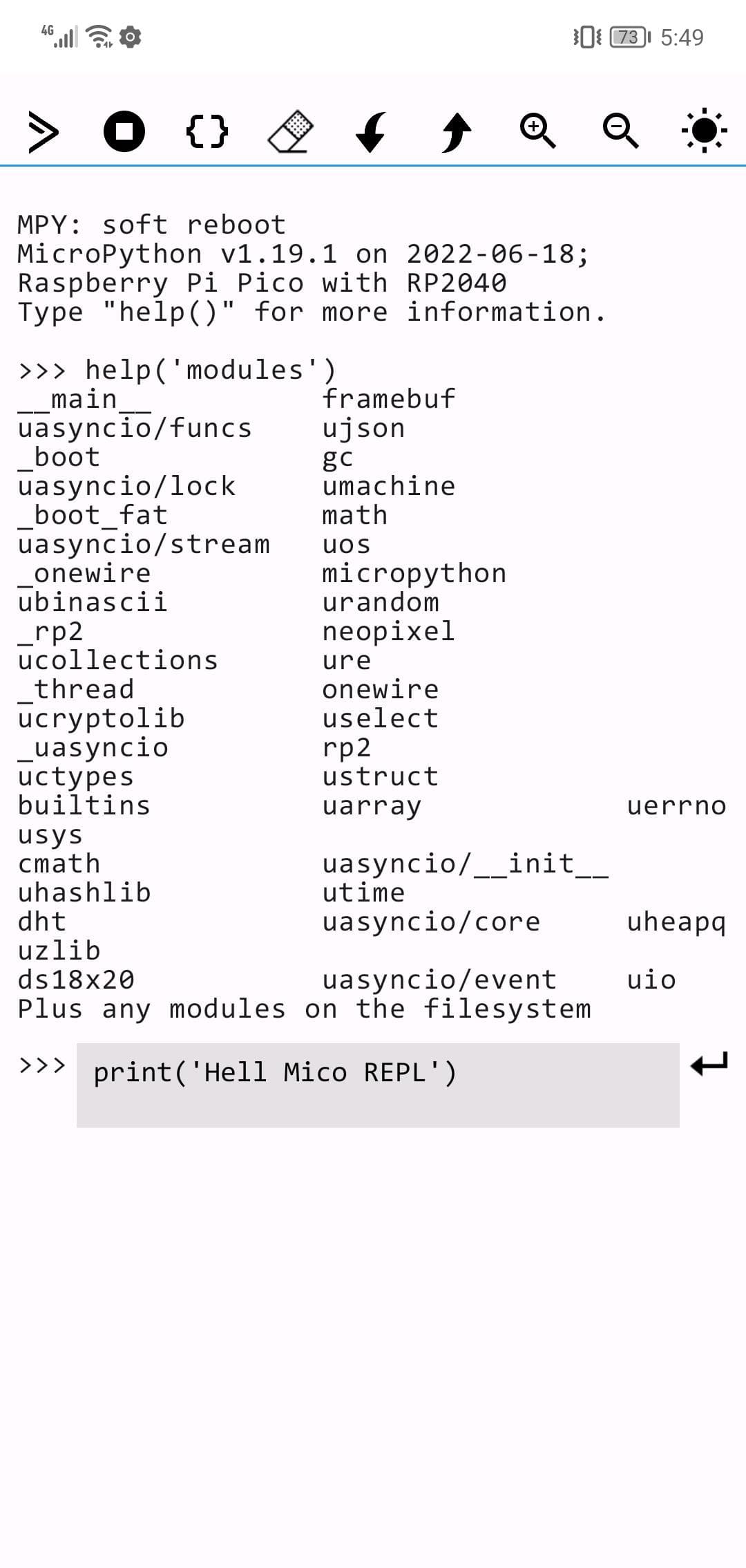 Скриншот 7 — Micro REPL
