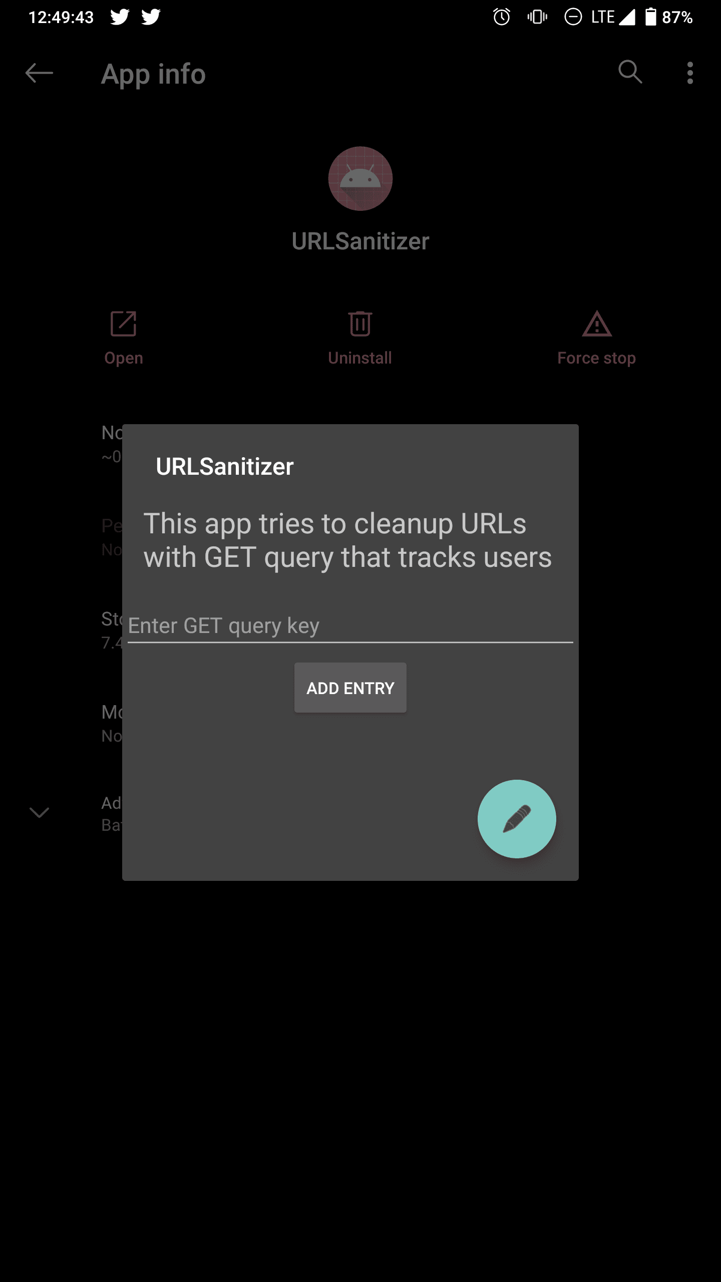 Скриншот 1 — URLSanitizer