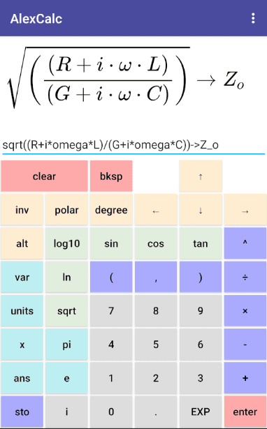 Скриншот 1 — AlexCalc