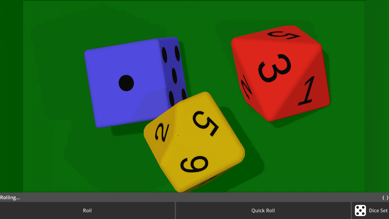 Скриншот 4 — Godot Dice Roller