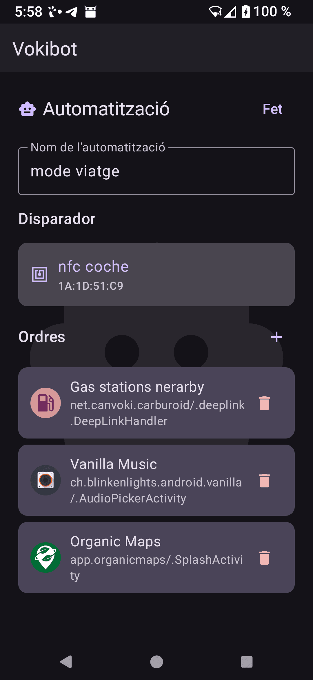 Скриншот 1 — Voki Bot