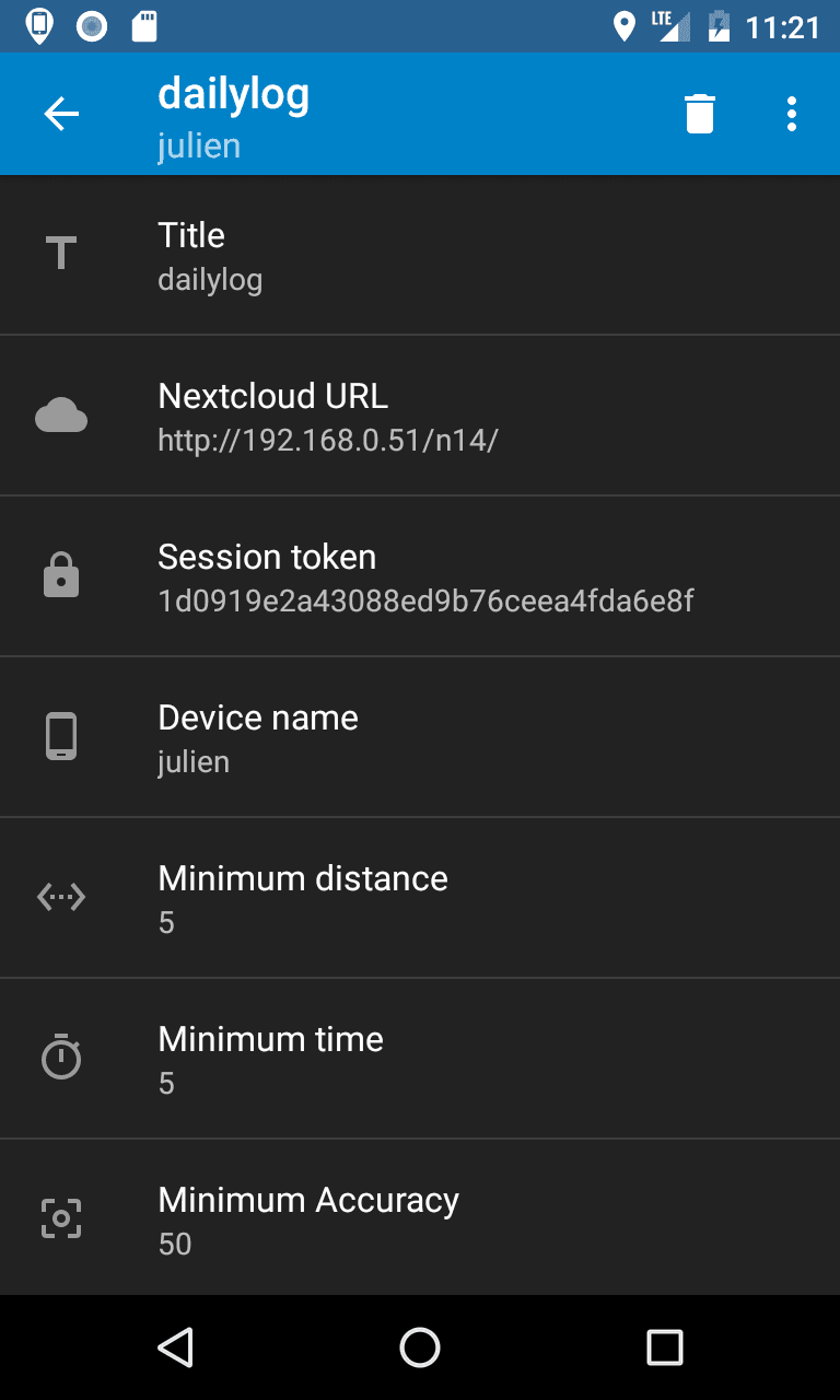 Скриншот 4 — PhoneTrack