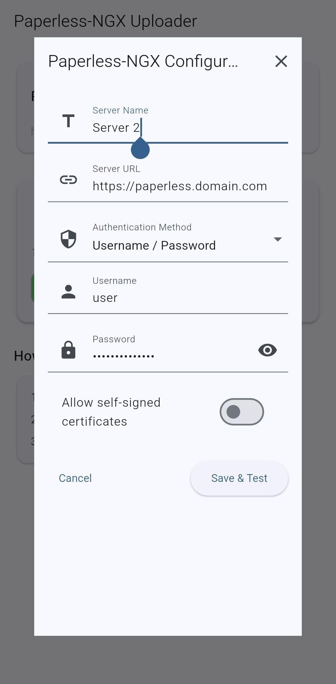 Скриншот 3 — Paperless NGX Uploader