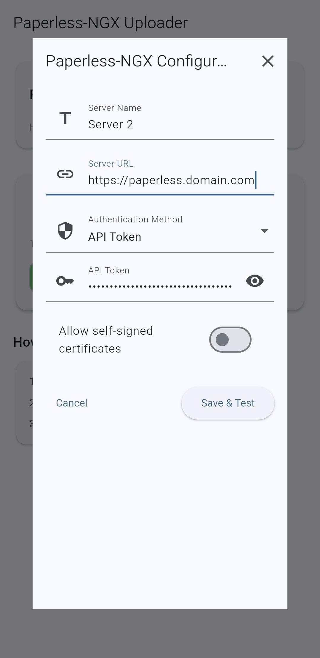 Скриншот 4 — Paperless NGX Uploader