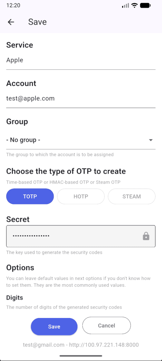 Скриншот 3 — Pocket2FA