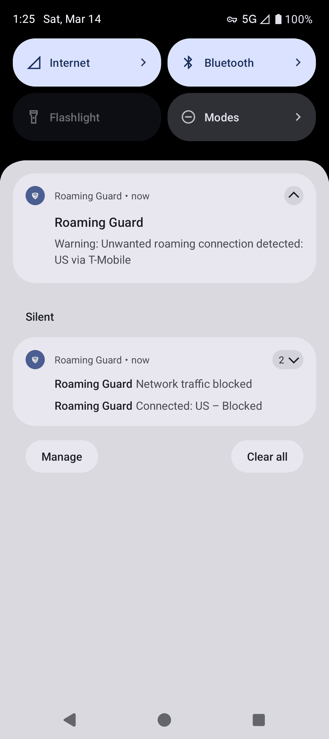 Скриншот 5 — Roaming Guard