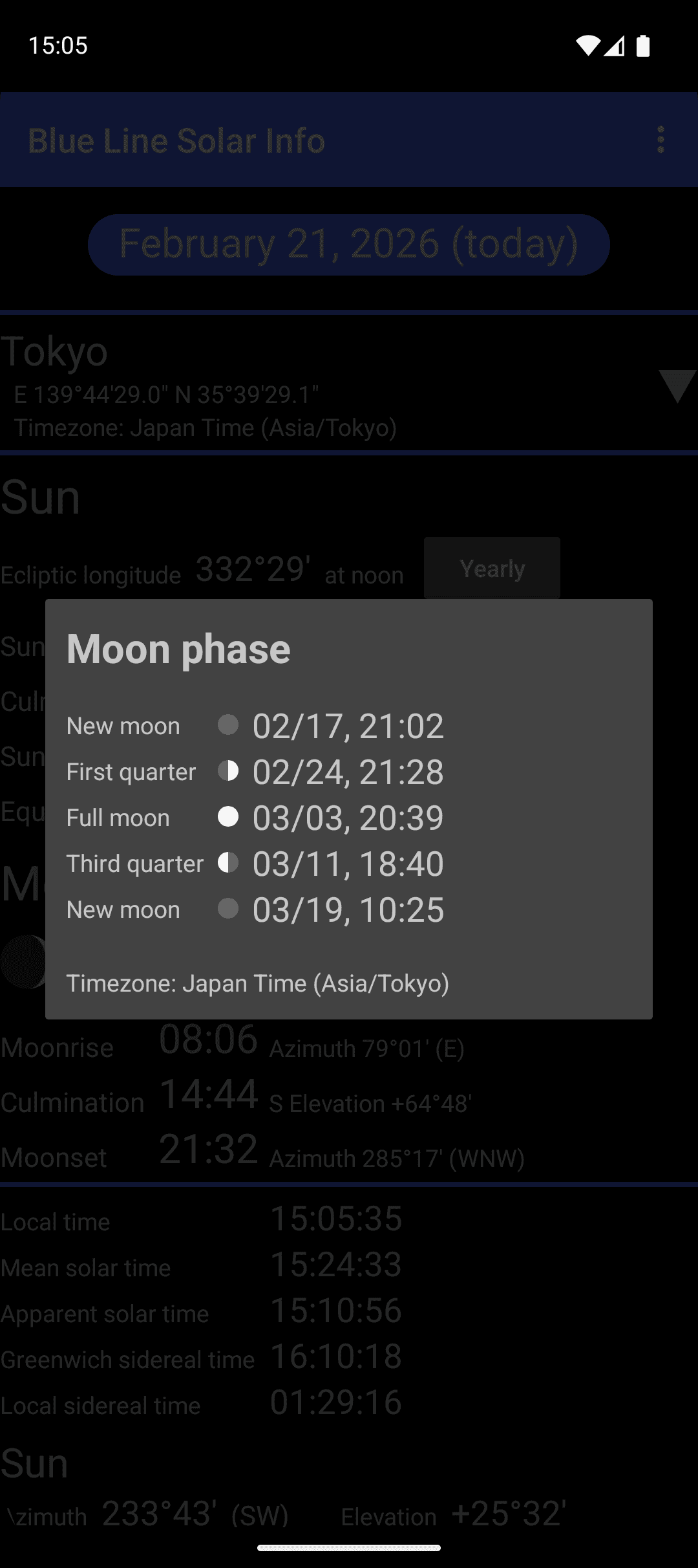 Скриншот 4 — Blue Line Solar Info