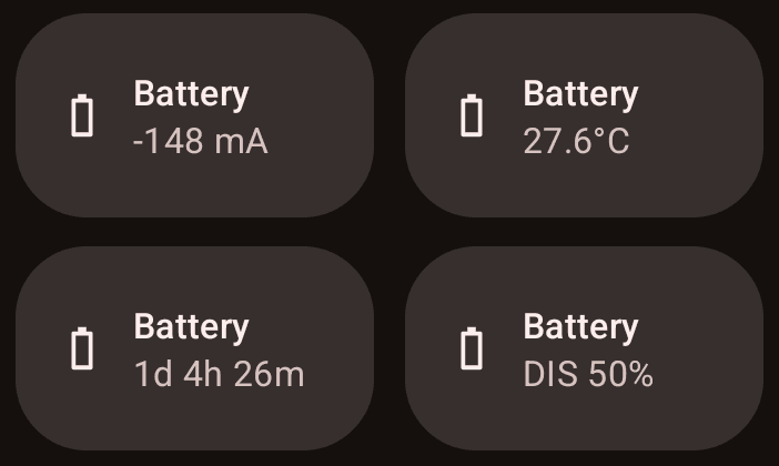 Скриншот 1 — Battery Tile