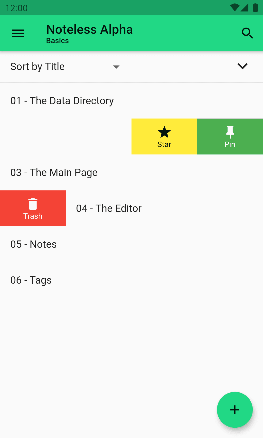 Скриншот 2 — Noteless