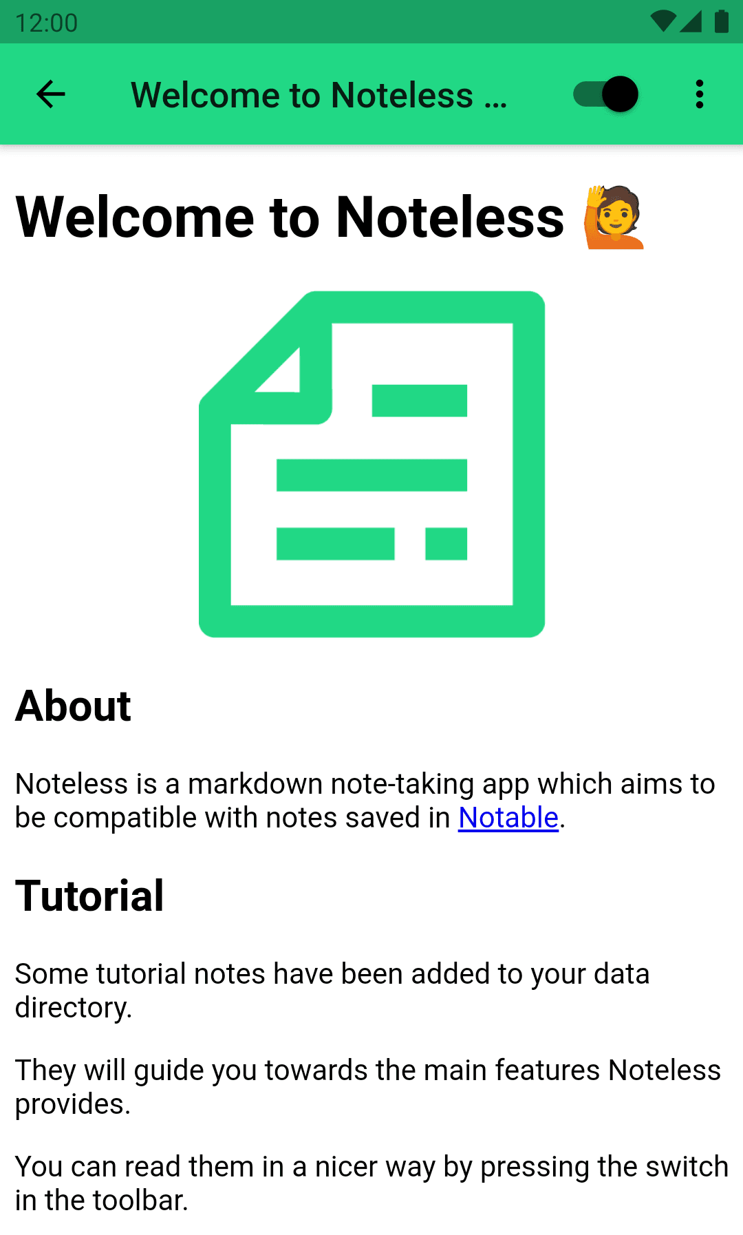 Скриншот 5 — Noteless