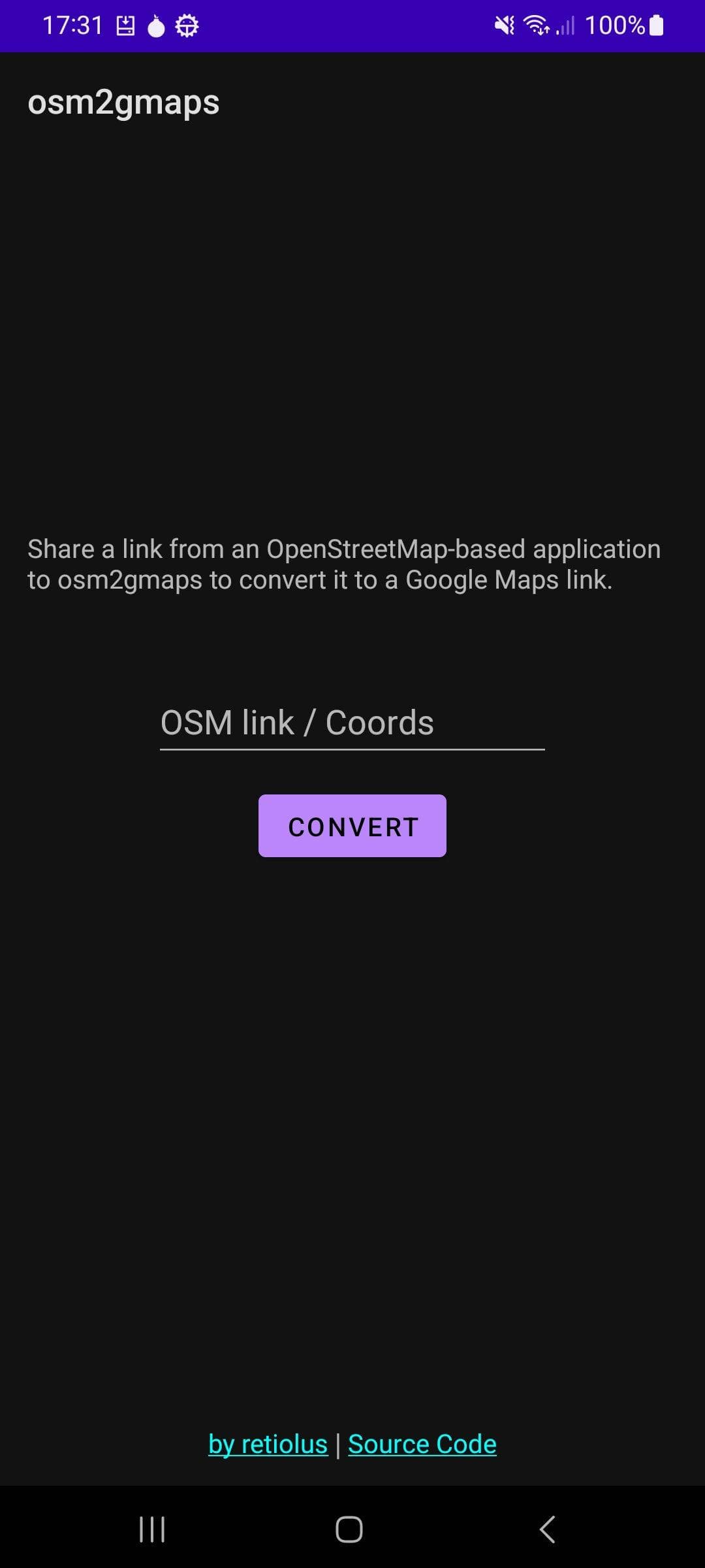 Скриншот 1 — osm2gmaps
