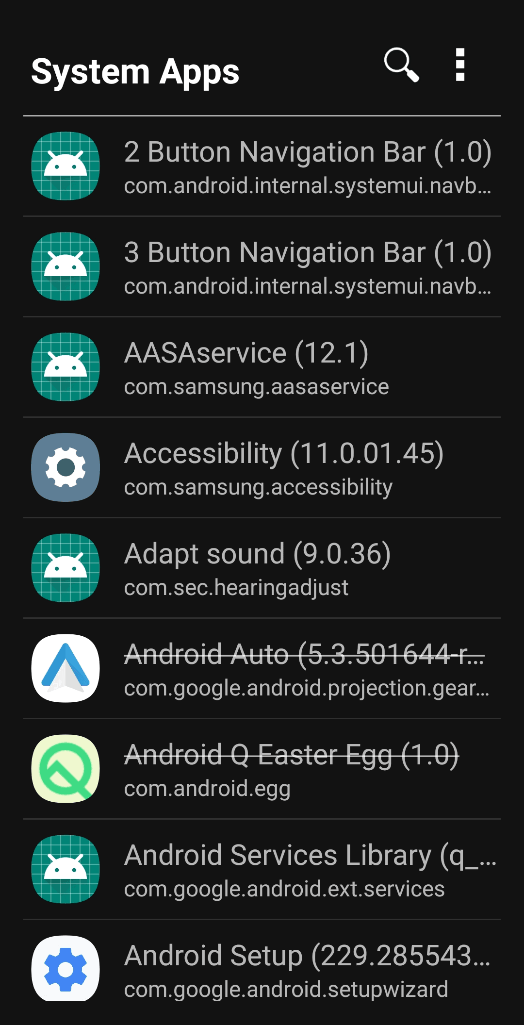 Скриншот 2 — AppList