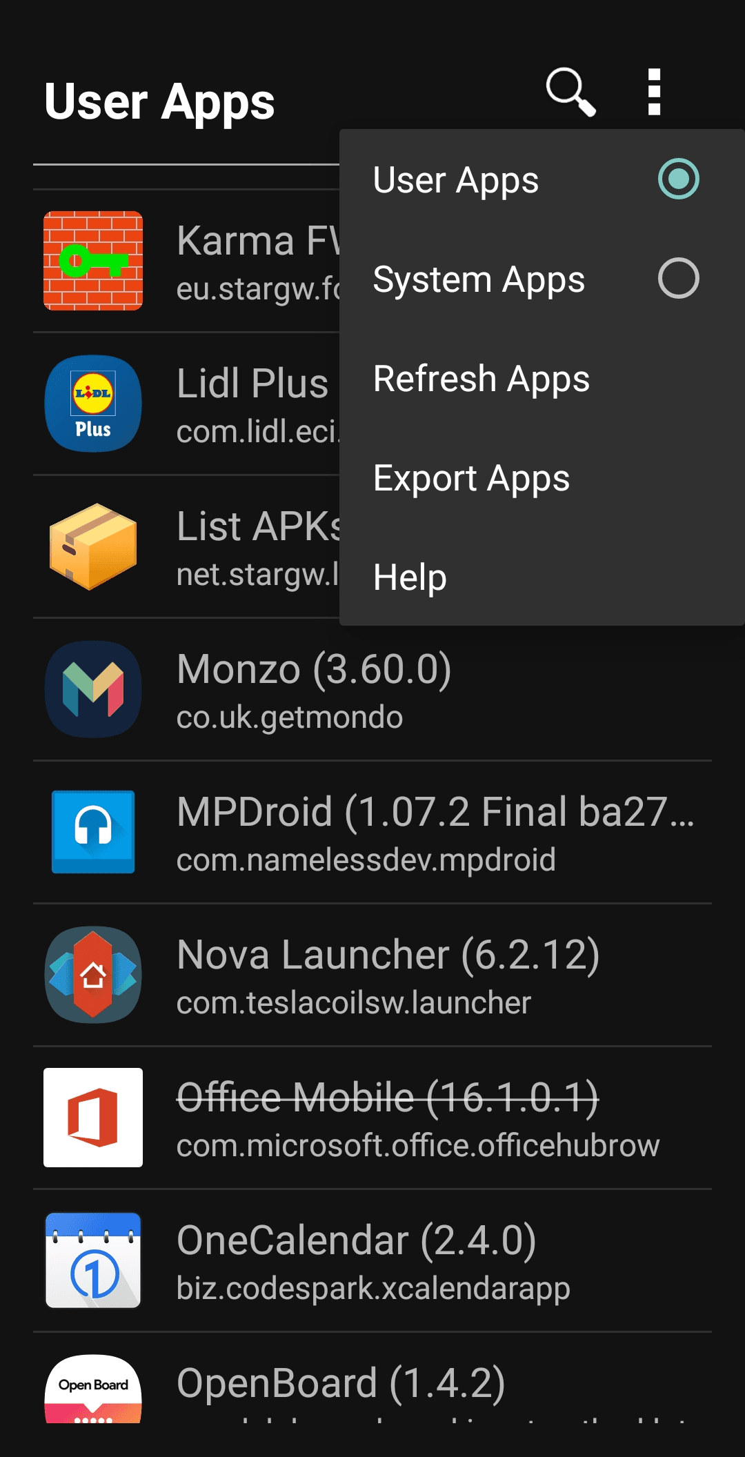 Скриншот 3 — AppList