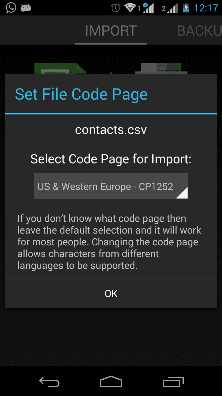 Скриншот 3 — Contacts Import