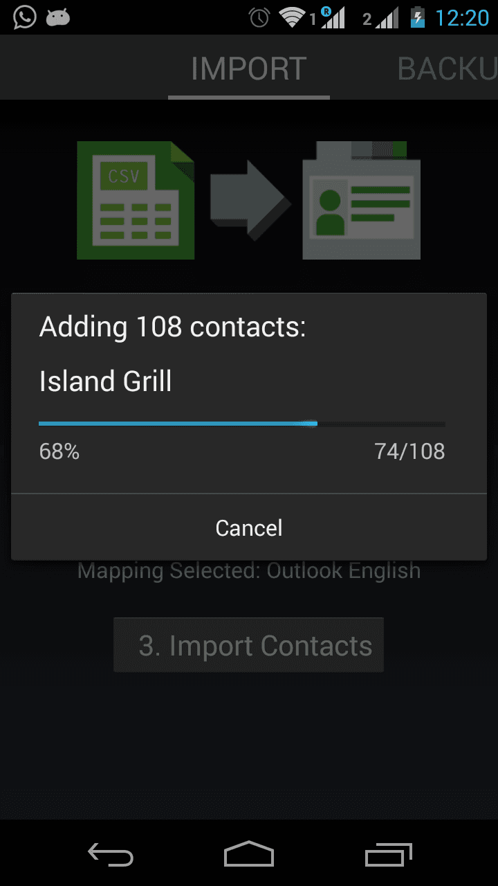Скриншот 5 — Contacts Import