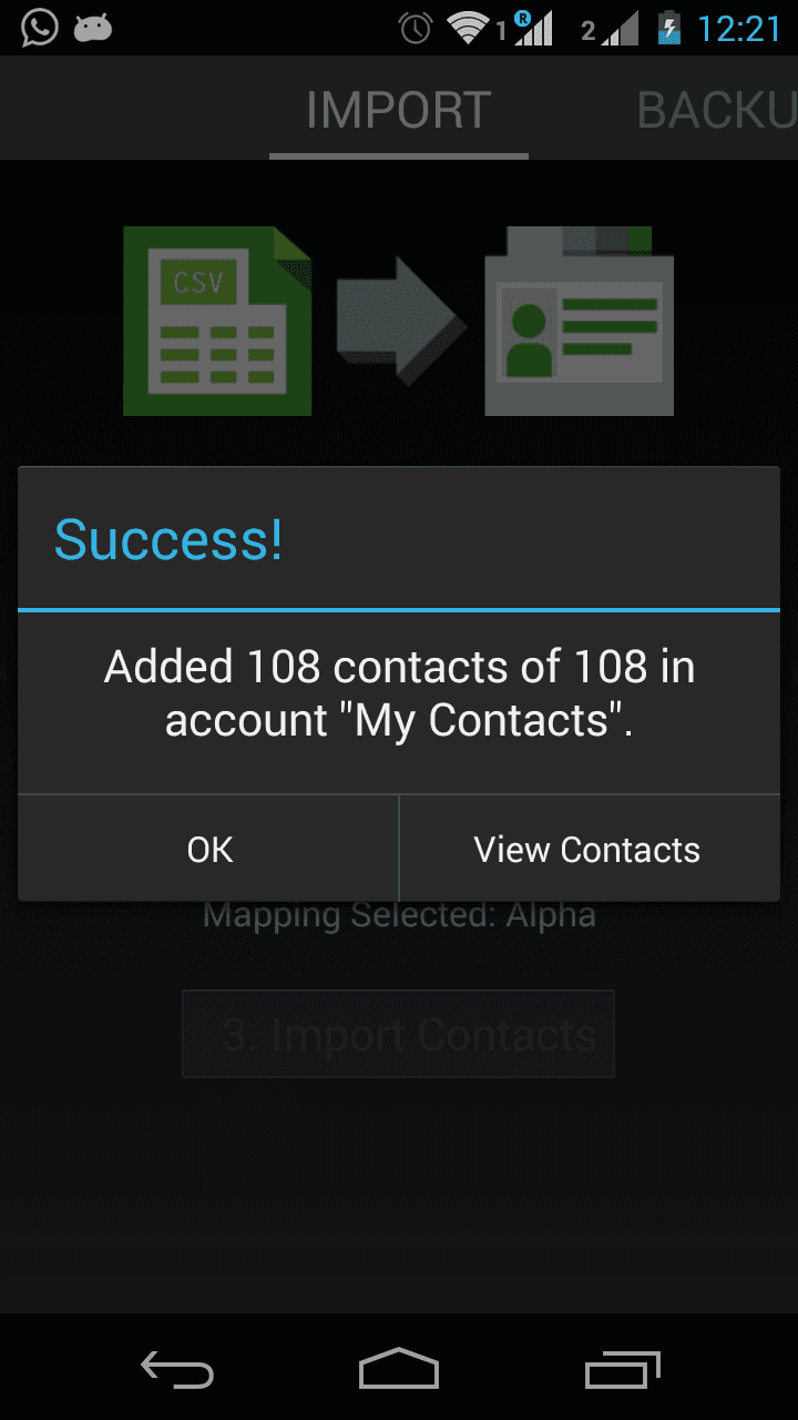 Скриншот 6 — Contacts Import