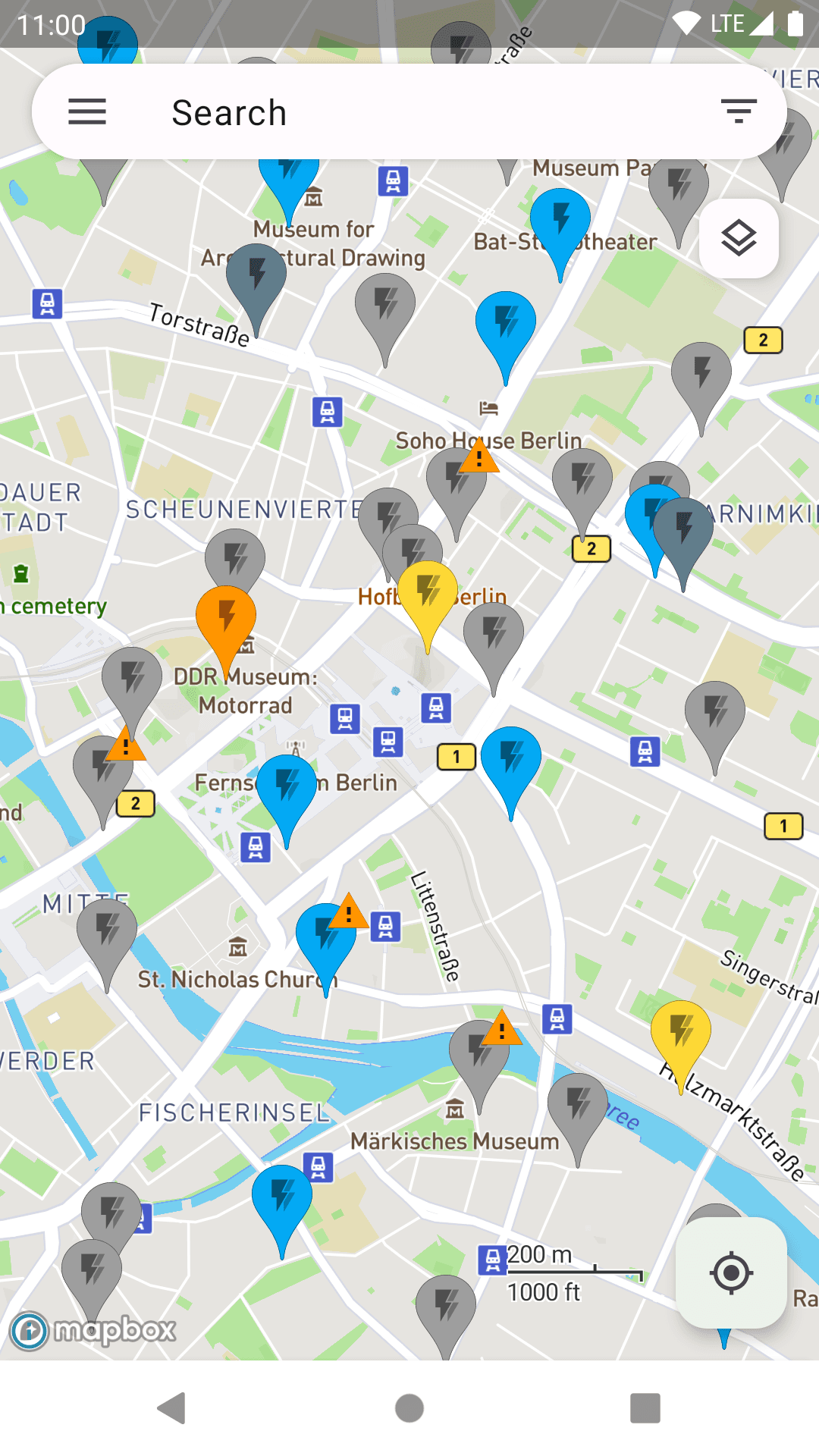 Скриншот 1 — EVMap - EV chargers