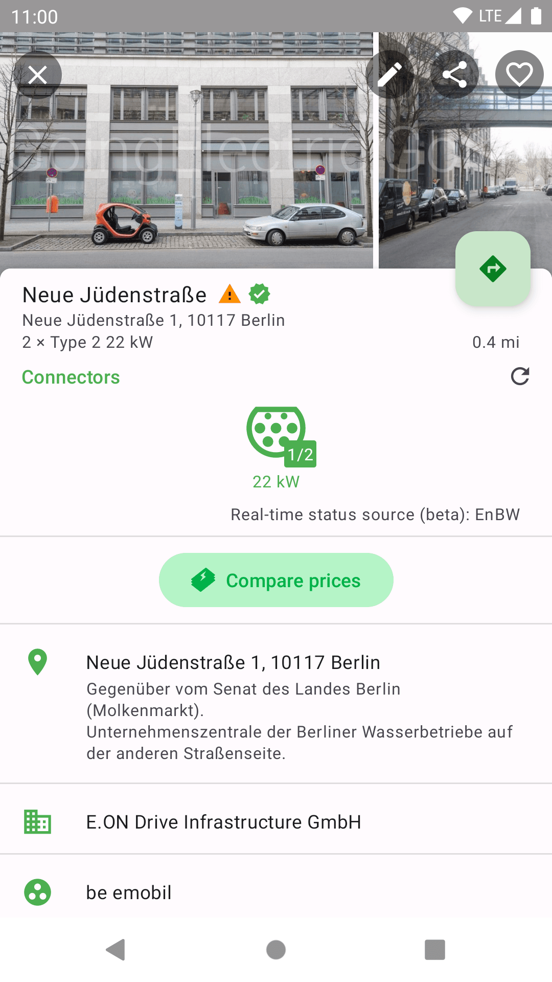 Скриншот 2 — EVMap - EV chargers