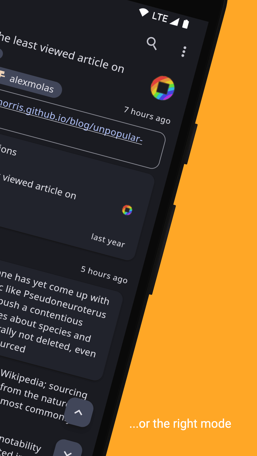 Скриншот 3 — Glider for Hacker News
