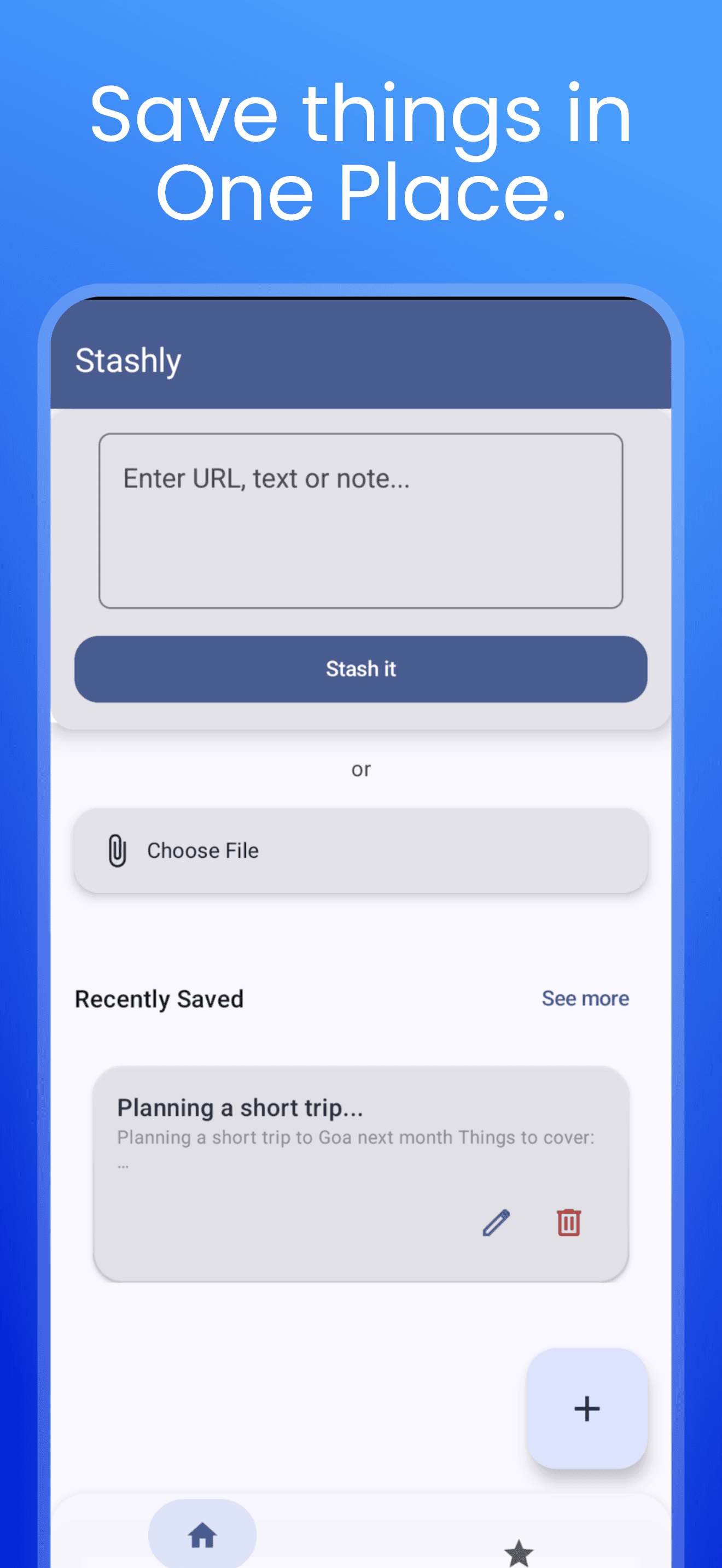 Скриншот 1 — Stashly - Vault tool
