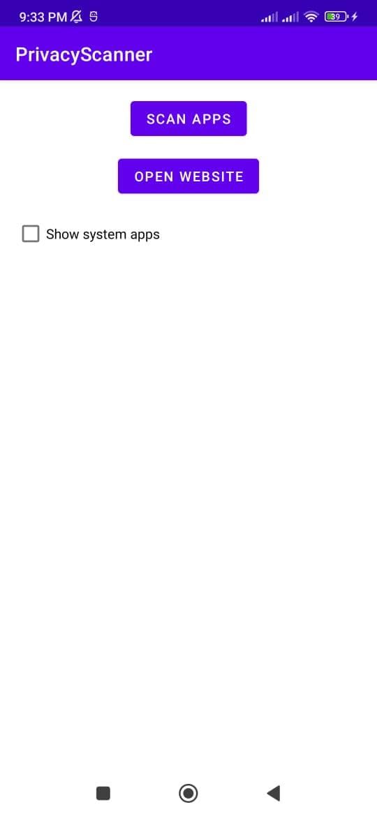 Скриншот 1 — PrivacyScanner