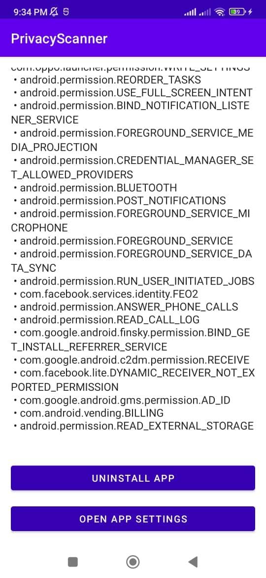 Скриншот 4 — PrivacyScanner