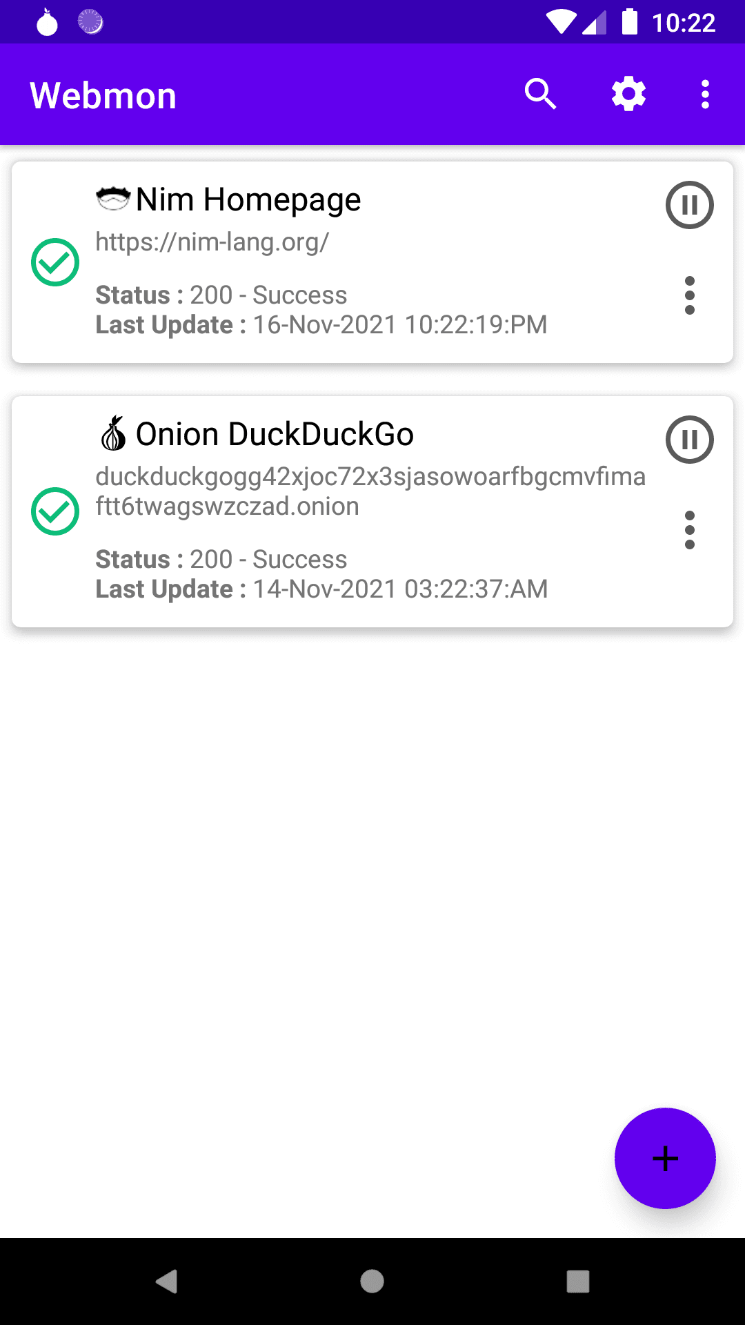 Скриншот 1 — Webmon