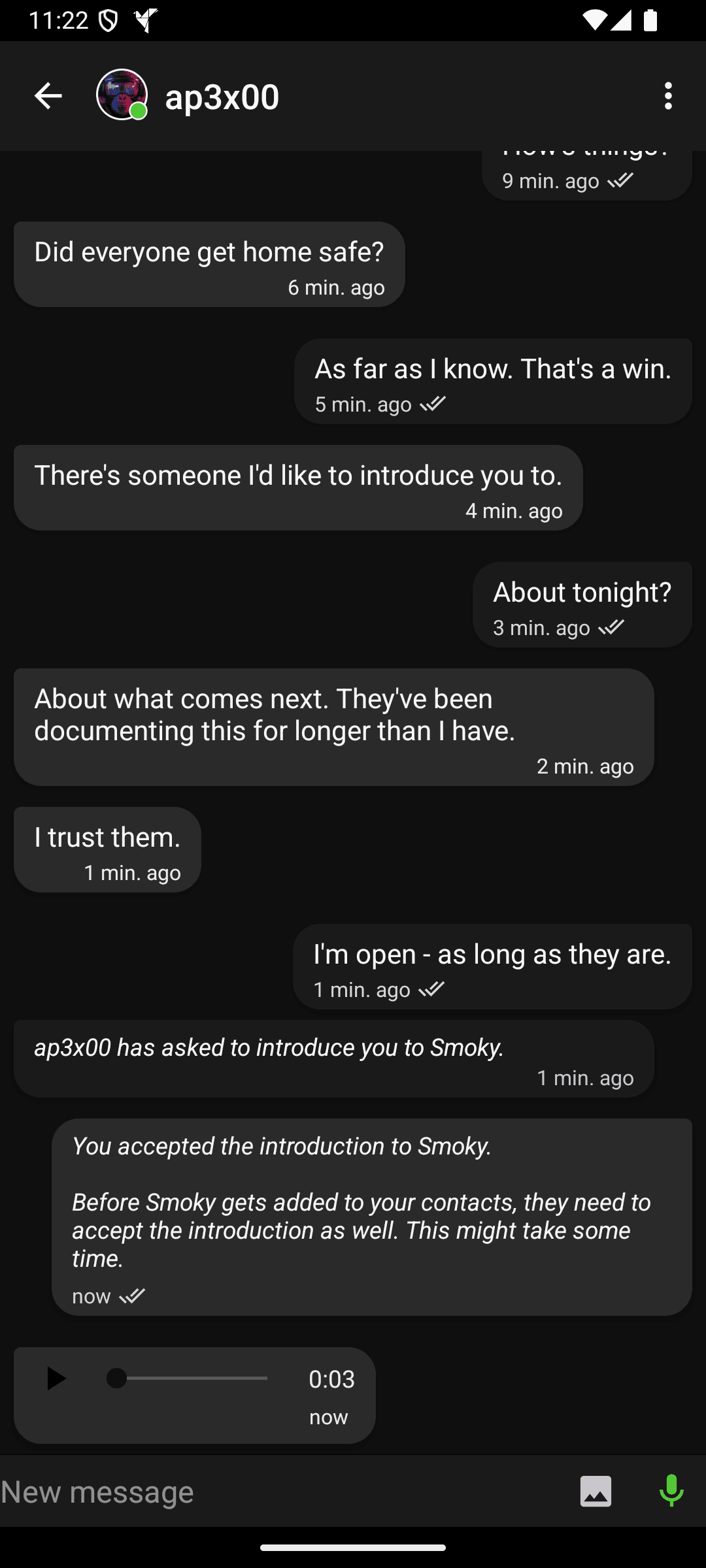Скриншот 1 — Anonomi Messenger