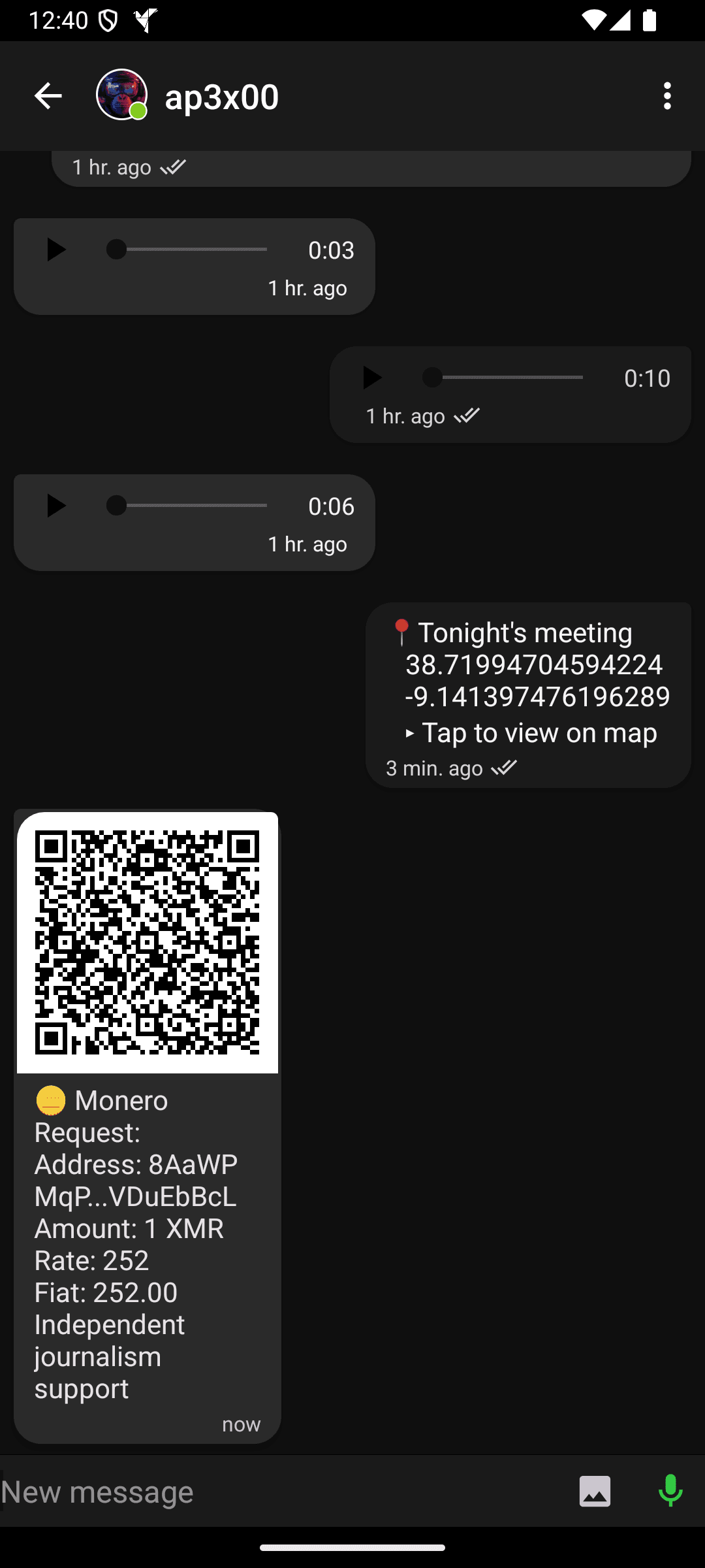 Скриншот 5 — Anonomi Messenger
