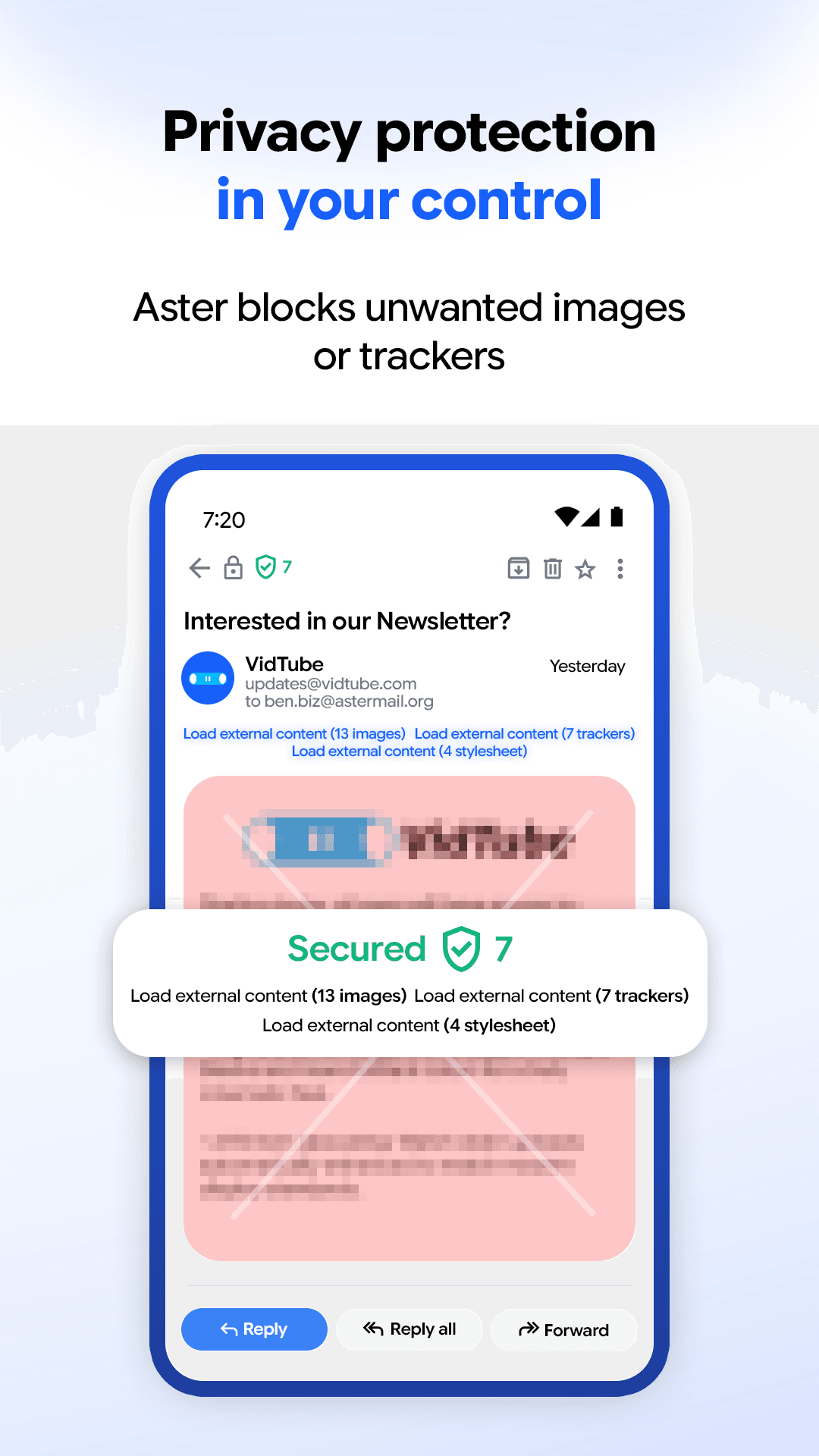 Скриншот 3 — Aster Mail: Encrypted Email
