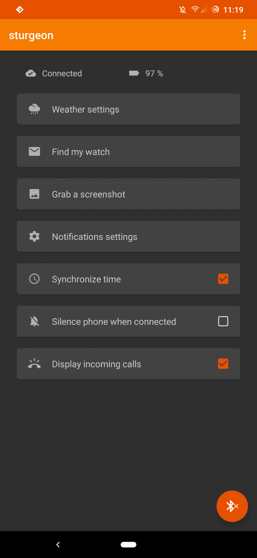 Скриншот 3 — AsteroidOS Sync