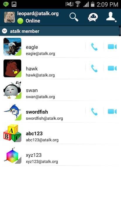 Скриншот 1 — aTalk