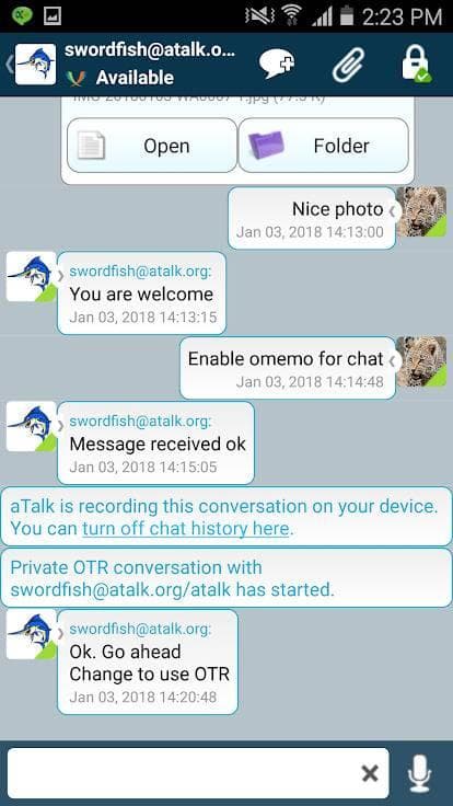 Скриншот 5 — aTalk
