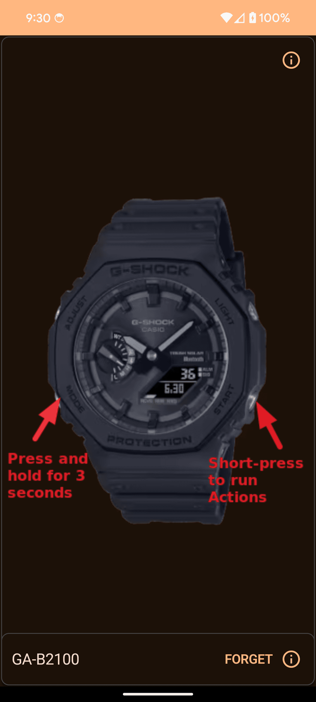 Скриншот 8 — Casio G-Shock Smart Sync