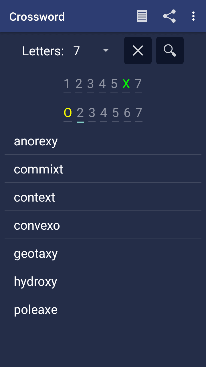 Скриншот 1 — Crossword