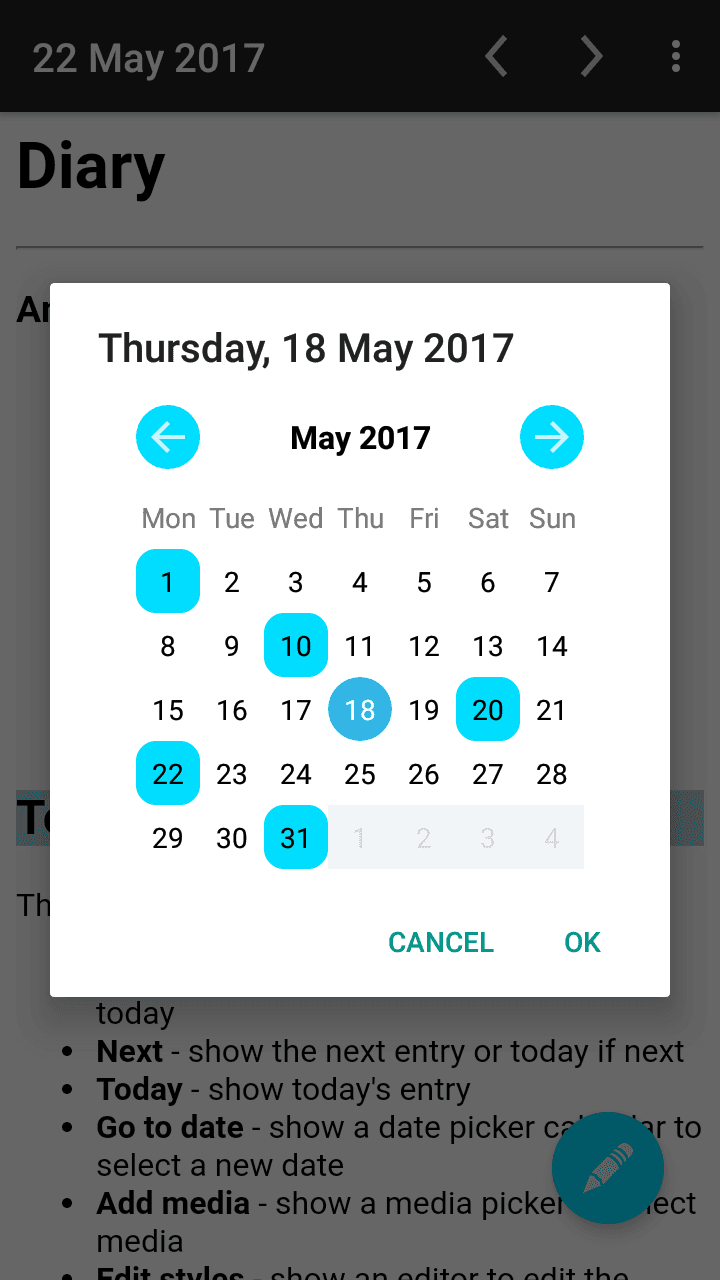 Скриншот 2 — Diary