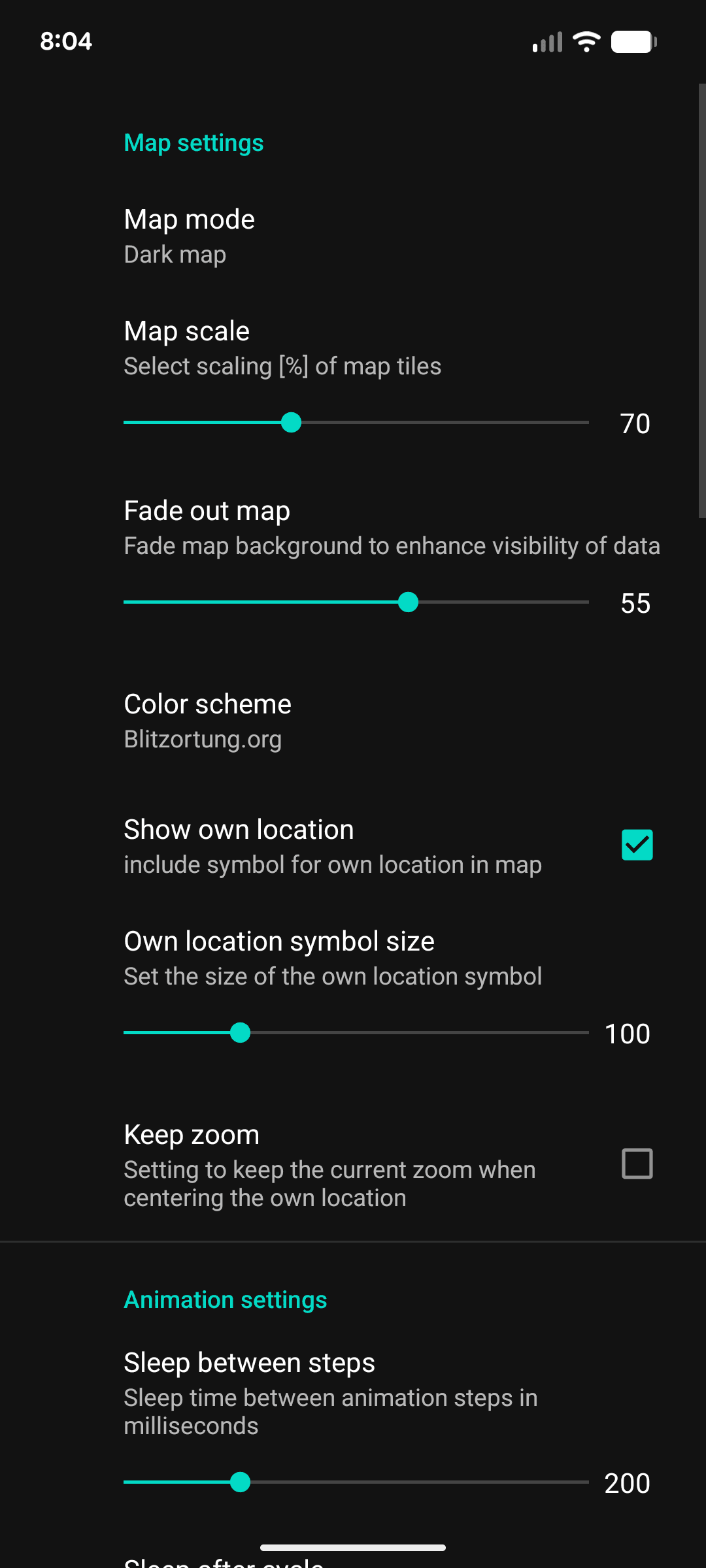 Скриншот 6 — Blitzortung Lightning Monitor