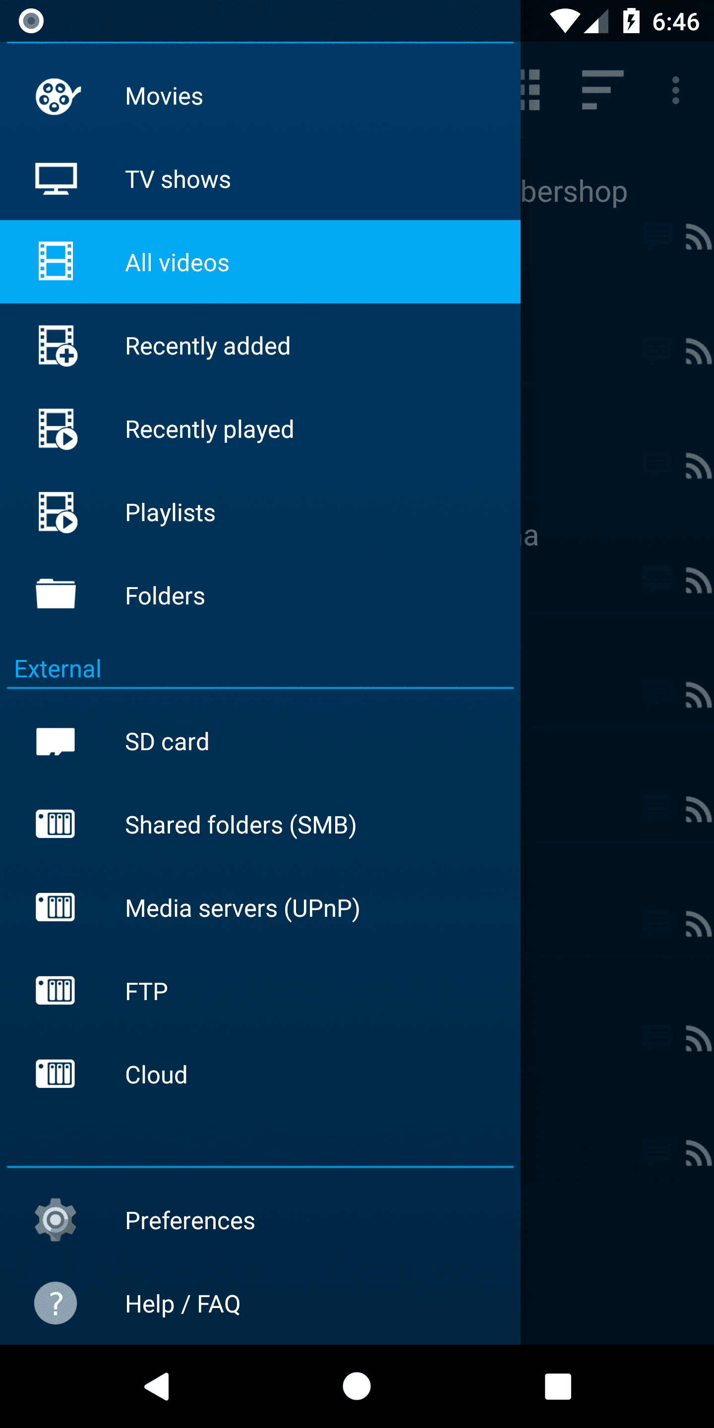 Скриншот 1 — Nova Video Player