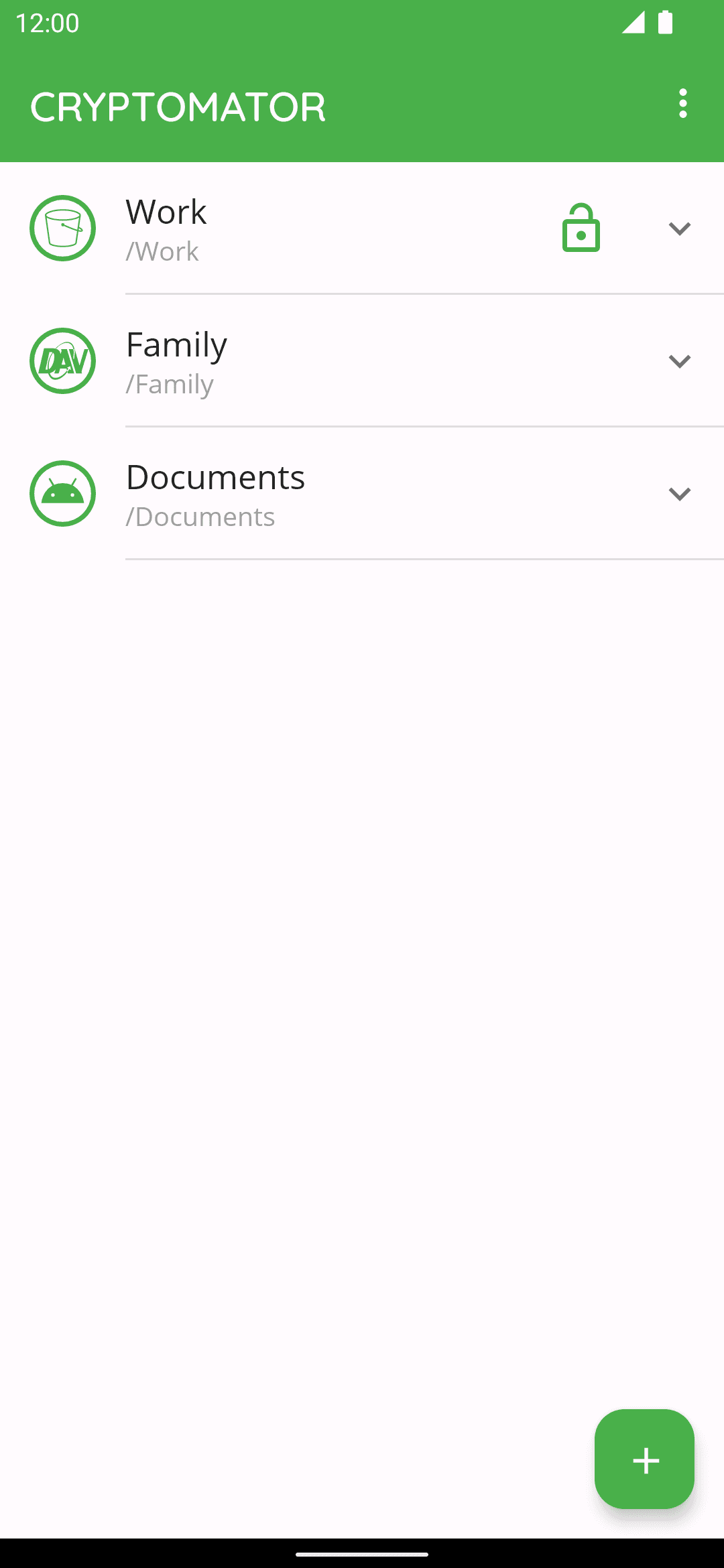 Скриншот 1 — Cryptomator