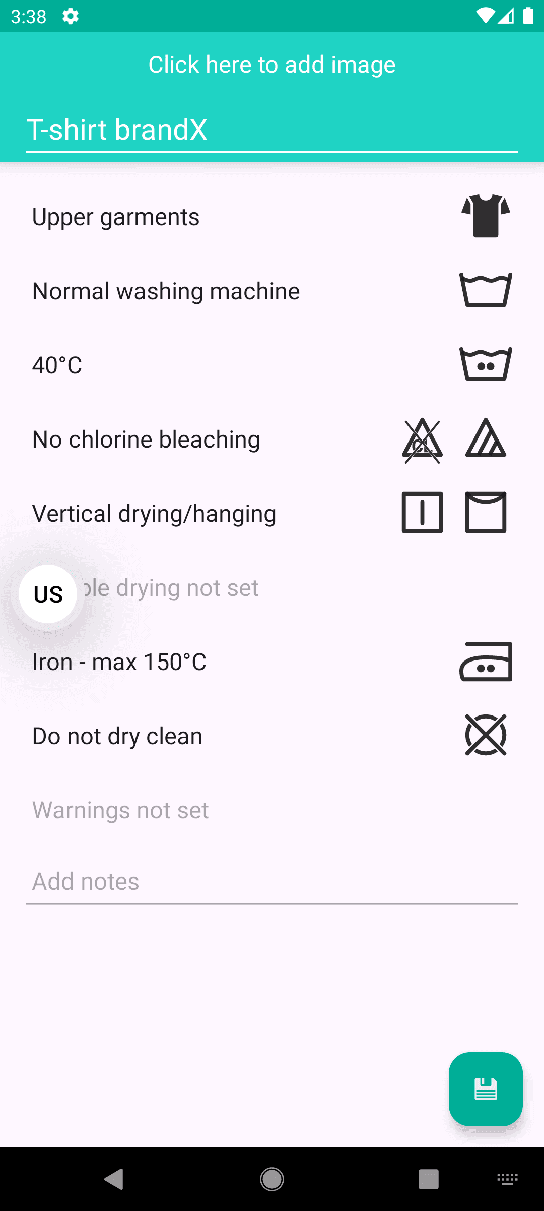 Скриншот 2 — LaundryNotes