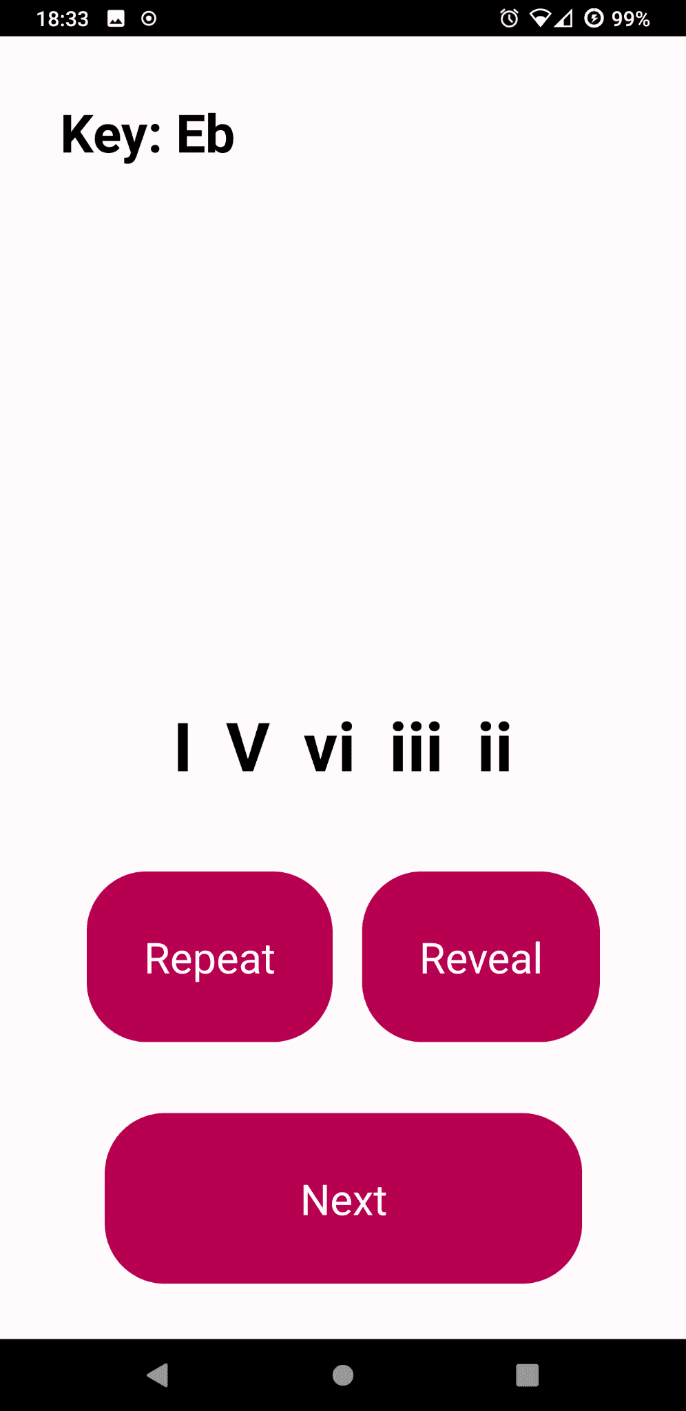 Скриншот 1 — Easy Ear Trainer for Chord Progressions