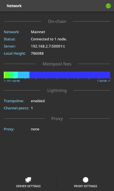 Скриншот 5 — Electrum Bitcoin Wallet