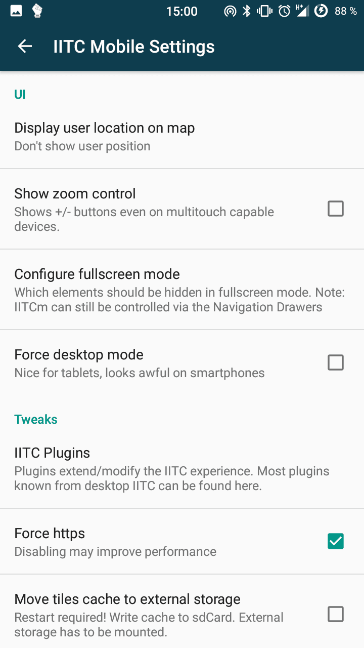 Скриншот 4 — IITC-CE Mobile на русском