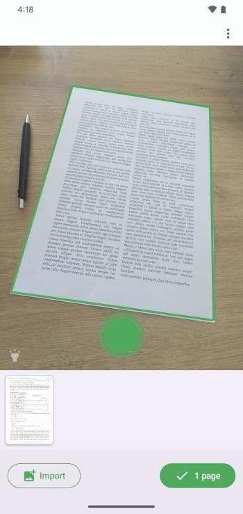 Скриншот 1 — FairScan – Сканер в PDF