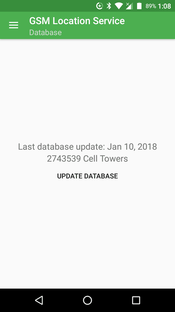 Скриншот 1 — Local GSM Location - A local cell tower based back