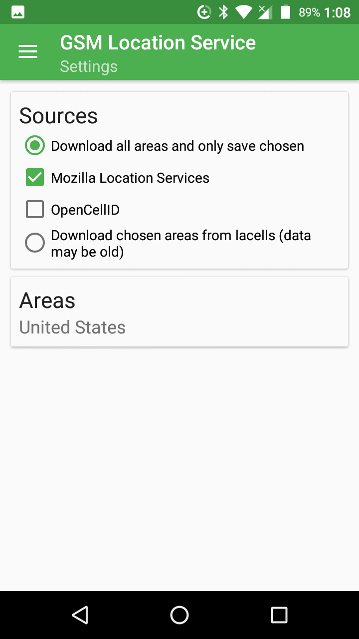 Скриншот 3 — Local GSM Location - A local cell tower based back