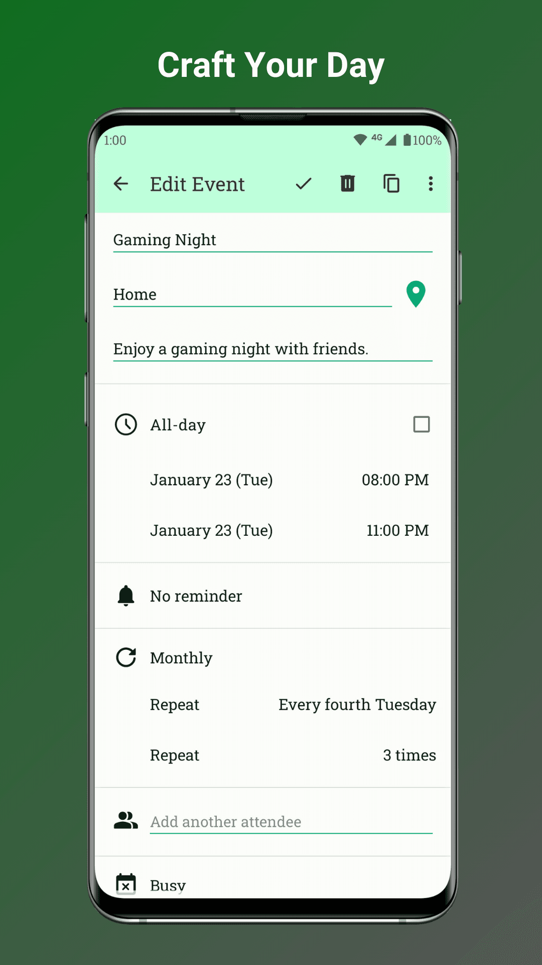 Скриншот 5 — Fossify Calendar