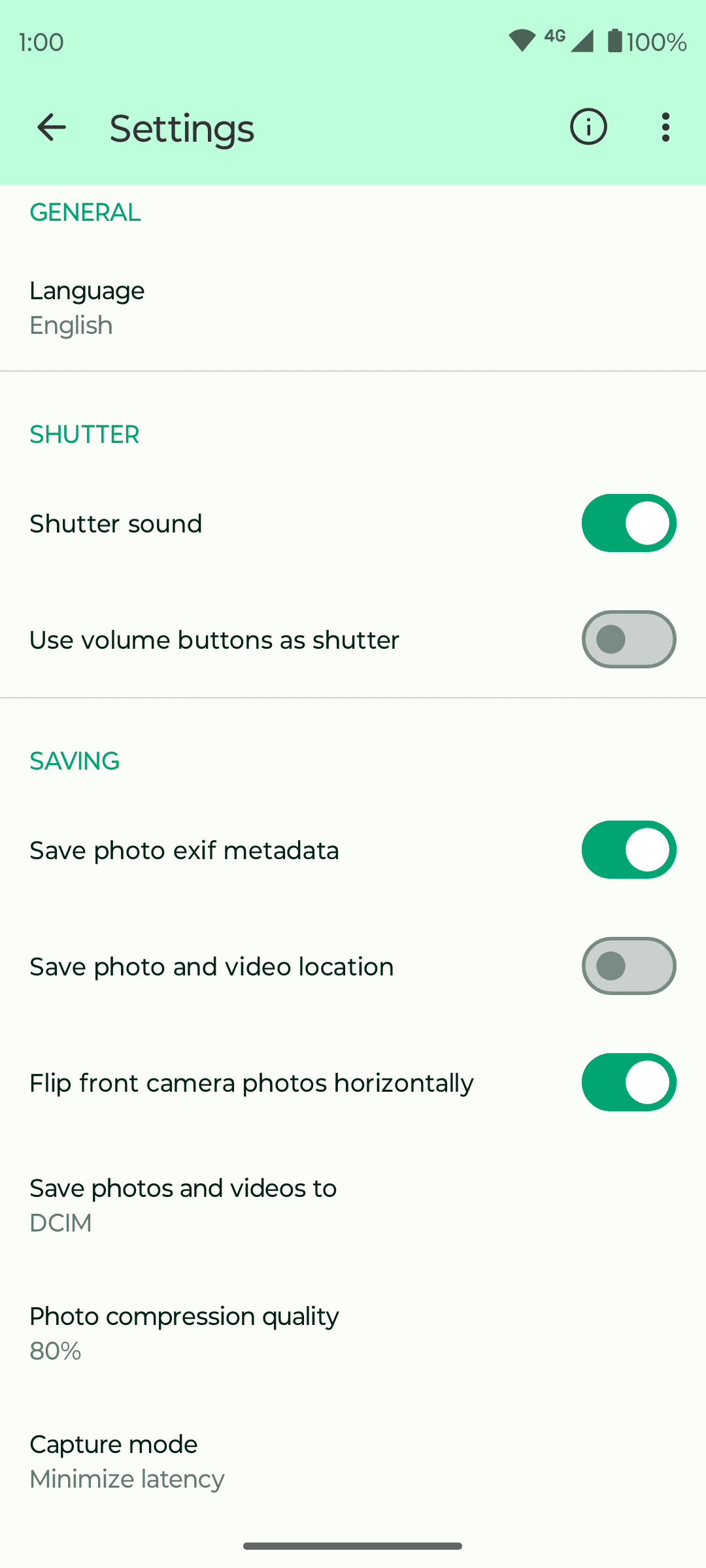 Скриншот 5 — Fossify Camera Beta